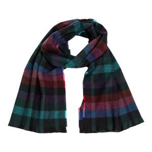 NEW Torrid Long BLANKET SCARF 76”x24” Multi Block Plaid Check Large Soft Wrap